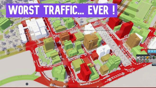Saving a City by Fixing The WORST TRAFFIC EVER in Cities Skylines!