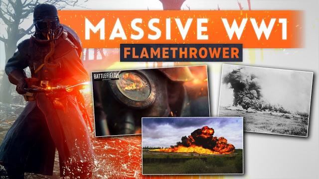 ► HUGE FLAMETHROWER COMING TO BATTLEFIELD 1? - Livens Flame Projector - Battlefield 1 Apocalypse DLC