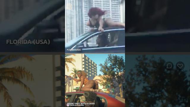 GTA 6 Viral Social Media Moments In Game vs. Real Life #gta #gta6 #gaming