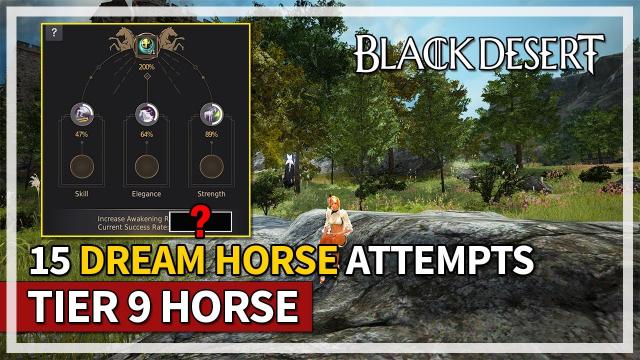 15 Tier 9 Dream Horse Attempts Episode 1 | Black Desert