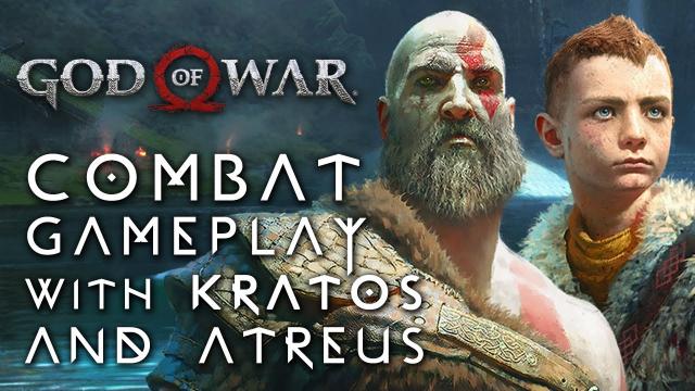 God of War - Combat Gameplay with Kratos and Atreus