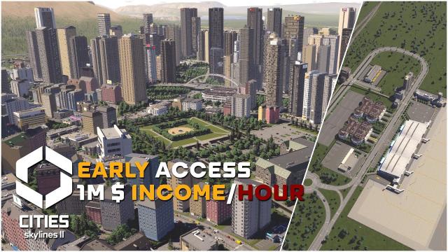 Cities Skylines 2 Early Access - Suspended Highway, 100K Population and an Airport | #Part2