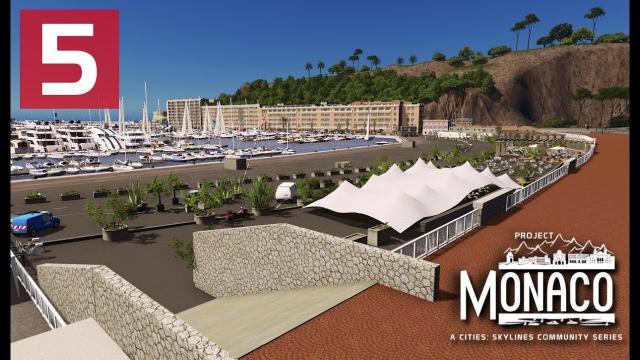 Cities: Skylines: Project: Monaco - EP 5 - Port Detailing