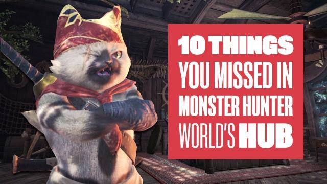 10 Things You Missed in Monster Hunter World's Hub - Monster Hunter World PS4 Gameplay