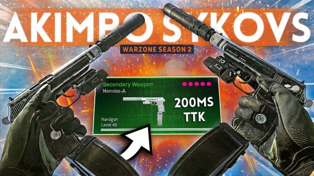 The *NEW* FULL-AUTO Sykov Pistol is OBSCENELY OVERPOWERED in Warzone! (200ms TTK)