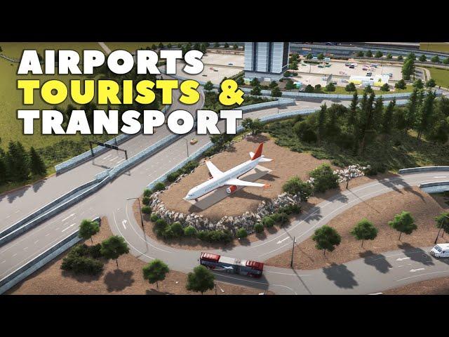 Airports, Tourism and Public Transport | Cities Skylines: Mile Bay 20