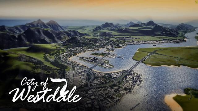 Cities Skylines: City of Westdale Aerial View Sneak Peek [4K]