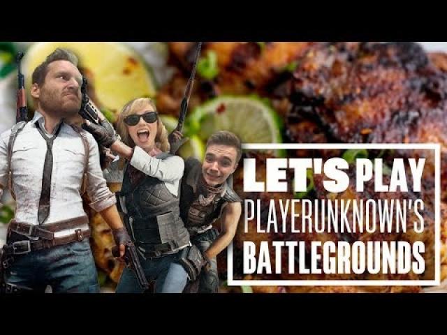 Let's Play PUBG gameplay with Aoife, Chris and Ian - JERK CHICKEN?!