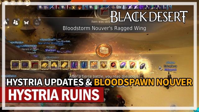 Hystria Ruins Grind & Bloodspawn Nouver Boss | Black Desert