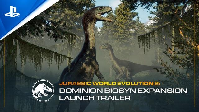 Jurassic World Evolution 2: Dominion Biosyn Expansion - Launch Trailer | PS5 & PS4 Games