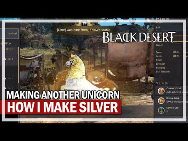 HOW I MAKE SILVER & 2nd Tier 9 Unicorn | Black Desert