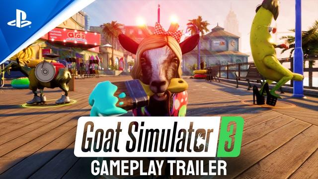 Goat Simulator 3 - Gameplay Reveal Trailer | PS5 & PS4 Games