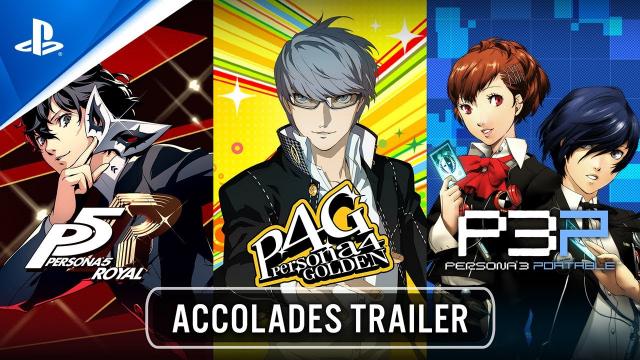 Persona 5 Royal, Persona 4 Golden, & Persona 3 Portable — Accolades Trailer | PS5 & PS4 Games