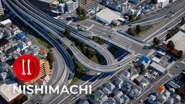 Nishimachi EP 11 - Kanoha Interchange - Cities Skylines [4K]