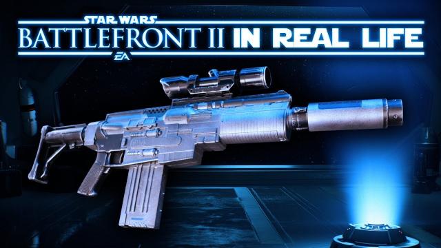 Star Wars Battlefront 2 In Real Life - A280-CFE Sniper Blaster Rifle!  (NEW SERIES! NERF Star Wars)