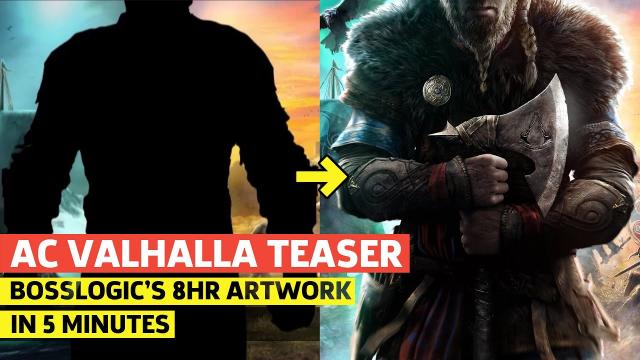Assassin's Creed Valhalla Teaser - See BossLogic's 8-Hour Artwork In 5 Minutes