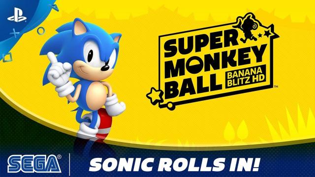 Super Monkey Ball: Banana Blitz HD | Sonic Rolls In! | PS4