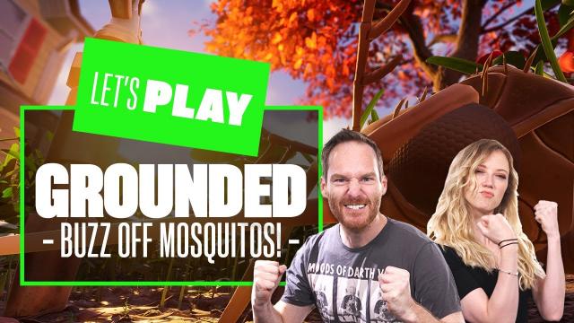 Let's Play Grounded Xbox Series X - BRB MAKING BEE ARMOUR, BUZZ OFF MOSQUITOS!
