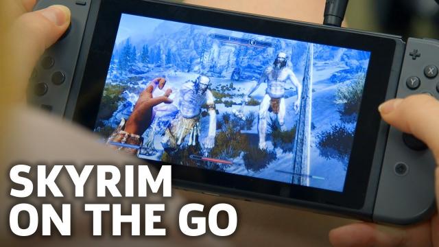 11 Minutes of Skyrim on Switch Handheld Mode - PAX West 2017