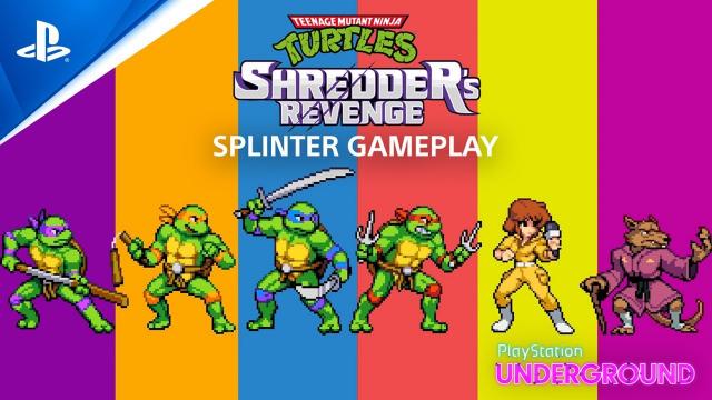 Teenage Mutant Ninja Turtles: Shredder's Revenge - Splinter Gameplay | PS Underground