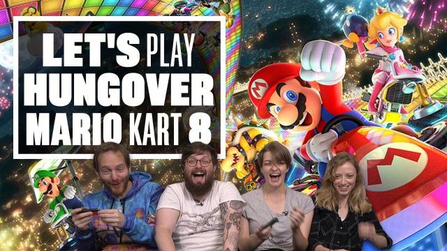 Let's Play Hungover Mario Kart 8 - Mario Kart Switch Multiplayer Gameplay