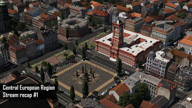 Cities: Skylines - Central European Region - Stream recap #1 - 5 hours of work