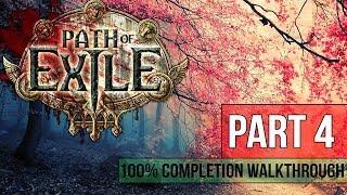 Path of Exile Walkthrough - Part 4 BRUTUS BOSS 100% Completion - Gameplay&Commentary