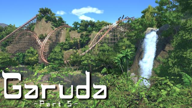 Planet Coaster - Garuda (Part 5) - Waterfall & Jungle Landscaping (ft. RudiRennkamel)