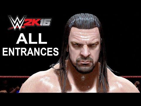 WWE 2K16 ALL Entrances SUPERSTARS, Divas, Legends Entrances PS4