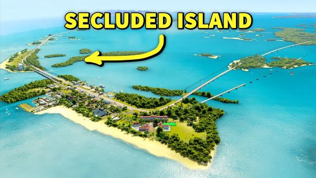 Building a Beautiful Secluded Island in Cities Skylines | Sunset City | LIVE