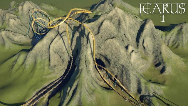 Planet Coaster - Icarus [PART 1] "Mountain Terraforming & Coaster Layout"