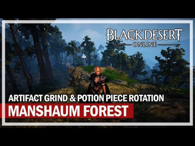 Manshaum Forest Artifact & Potion Grind 8,700+ Loot - Black Desert Gameplay