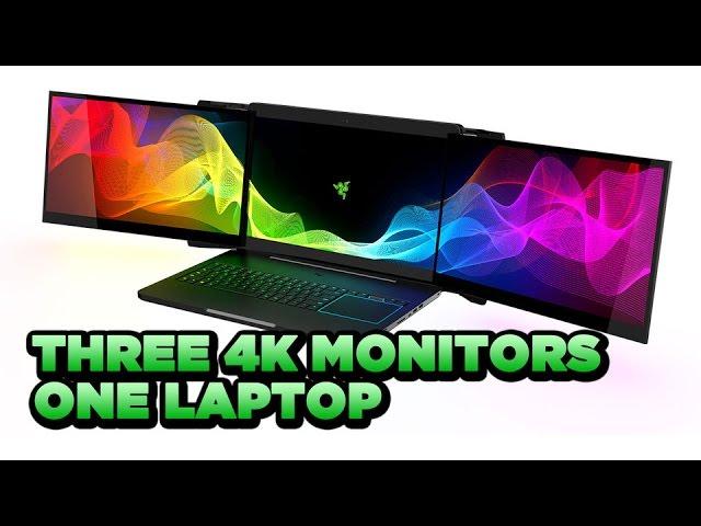 This Gaming Laptop Has THREE 4K Monitors - CES 2017