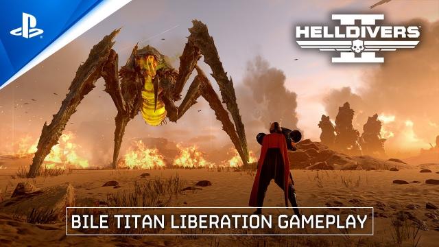 Helldivers 2 - Bile Titan Liberation Gameplay | PS5 & PC Games