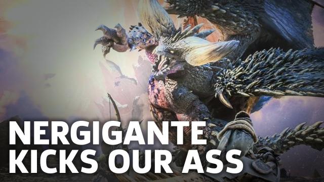 Monster Hunter: World PS4 Beta Gameplay - Nergigante Kicks Our Ass