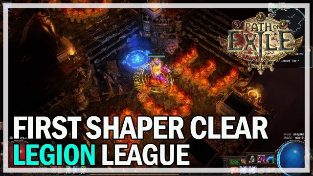 Path of Exile - First Legion Shaper Boss Clear - Arc Traps 3.7