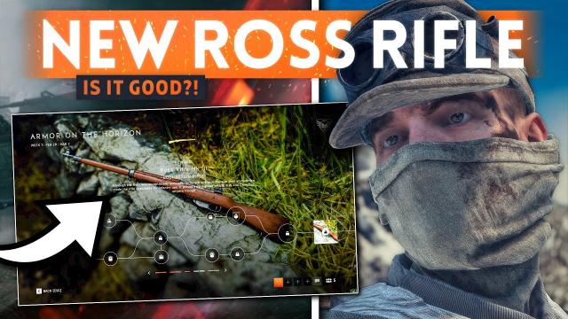 NEW ROSS RIFLE GAMEPLAY: Is It Good?! - Battlefield 5 Lightning Strikes (New Weapons)