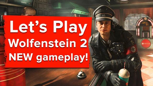 Let's Play Wolfenstein 2 NEW gameplay: EXPLORE ROSWELL, STEAL TRAIN, FIRE NUKE!
