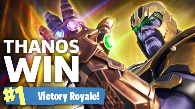Fortnite Thanos Victory Royale - Infinity Gauntlet Gameplay