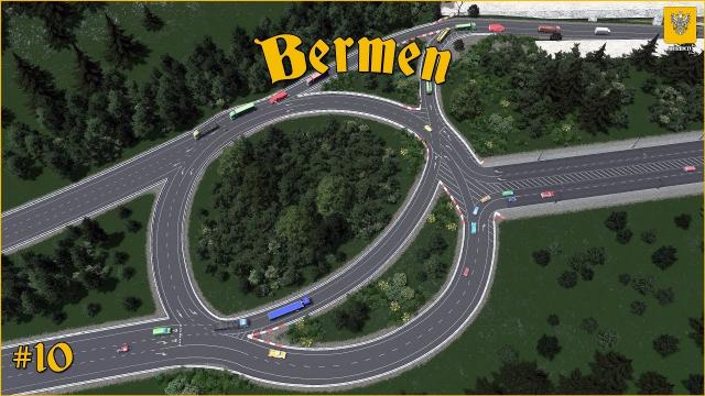 Bermen: Highway Roundabout Exit and the Fisherman's Island #10 - Cities Skylines