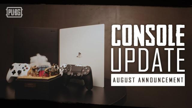 PUBG Console Update - August Announcement