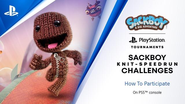 PlayStation Challenges on PS5 - Sackboy Knit-Speedrun Challenges