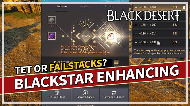 Enhancing Blackstar Weapon to TET or Building Stacks | Black Desert