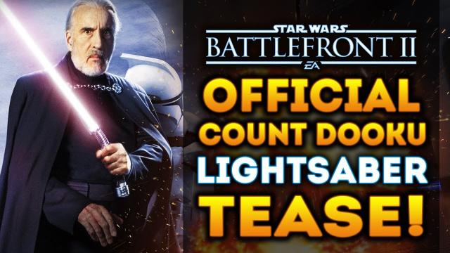 Count Dooku Tease: First Look at His Lightsaber!  Star Wars Battlefront 2 Clone Wars DLC
