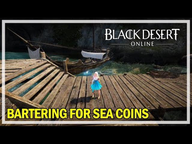 Black Desert Online - Bartering for Sea Coins (Almost at 80,000 Coins)