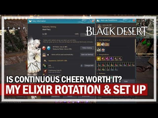 Is Continuous Care Worth it? & My Elixir Set Up | Black Desert