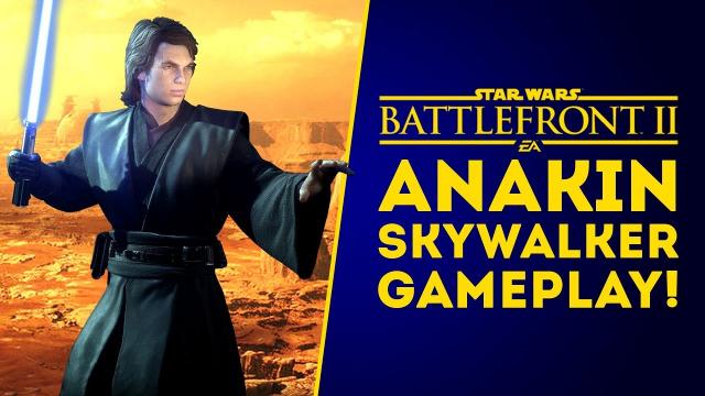 ANAKIN SKYWALKER NEW GAMEPLAY! All Abilities, Emotes, Victory Poses! - Star Wars Battlefront 2