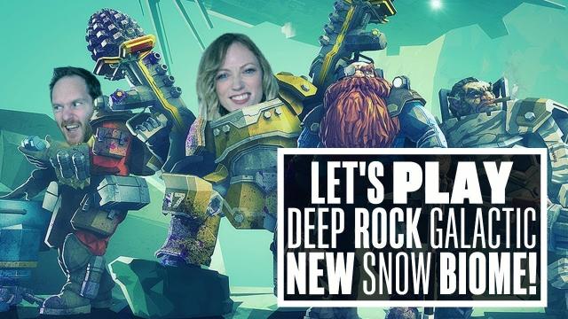 Let's Play Deep Rock Galactic gameplay - STAYING FROSTY IN THE NEW GLACIAL STRATA BIOME!