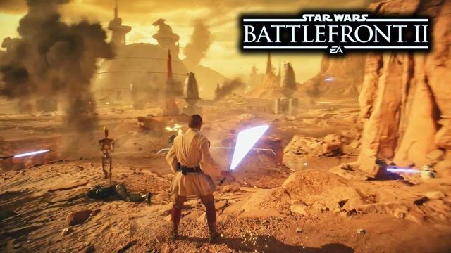 Star Wars Battlefront 2 - Geonosis Gameplay Trailer! Obi-Wan Kenobi! Clone Wars DLC!