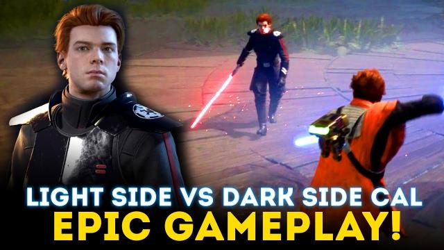 Light Side Cal vs Dark Side Cal Gameplay! EPIC MATCH-UPS! - Star Wars Jedi Fallen Order Update DLC
